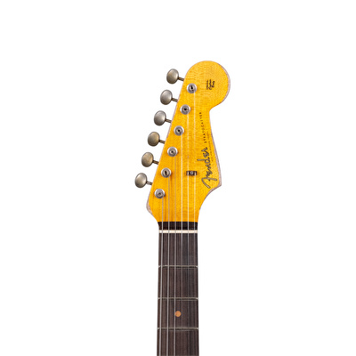 Fender Custom Shop Limited Edition 1959 Stratocaster Super Heavy Relic Aged Black Over Chocolate 3 Ton Sunburst Elektro Gitar